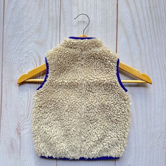 Patagonia Baby 12-18M Sherpa Deep Pile Retro X Fleece Vest Jacket Outdoors - Picture 2 of 6